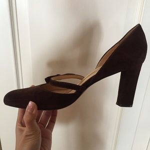 Italian made Kate Spade brown suede heels (7.5)